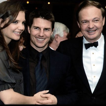 With Tom Cruise and Katie Holmes