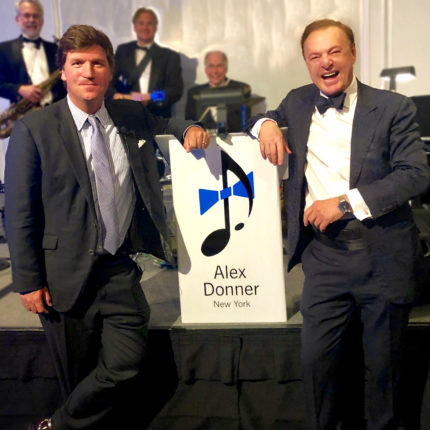 With Tucker Carlson in San Francisco, 2019